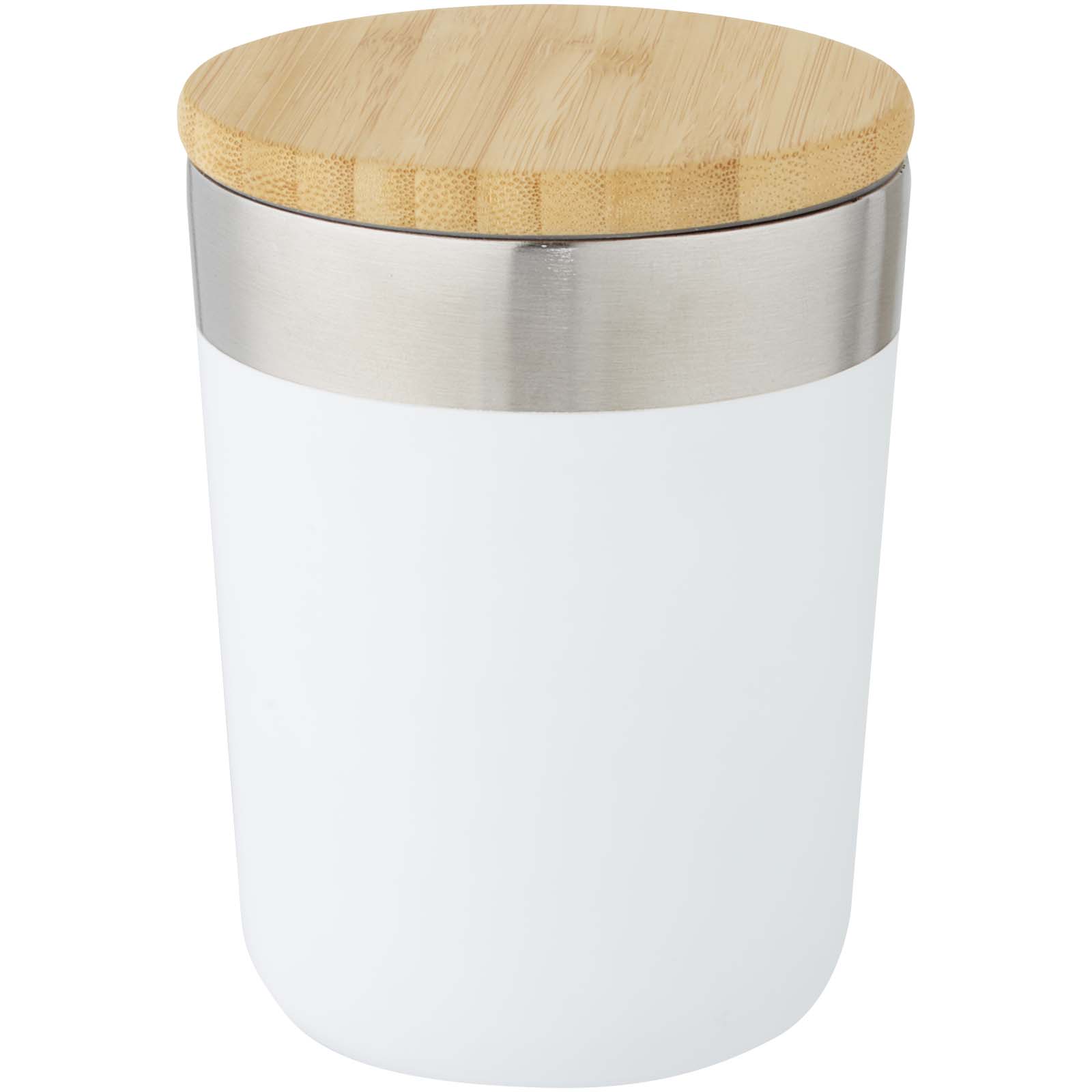 Lagan 330 ml copper vacuum insulated stainless steel tumbler with bamboo lid