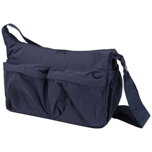 Calli 13" GRS recycled nylon laptop messenger bag