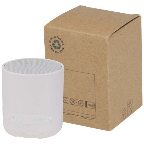 Hunor 3W recycled plastic wireless speaker