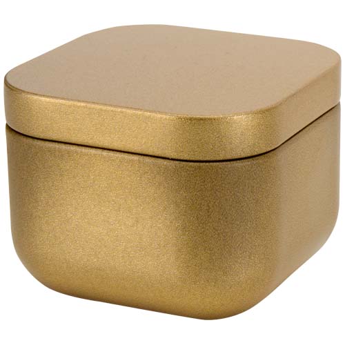 Tindra square tin candle with vanilla aroma