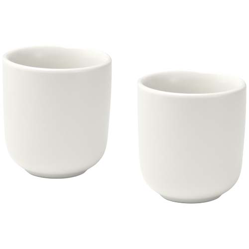 Male 90 ml ceramic espresso cups with matt finish - set of 2