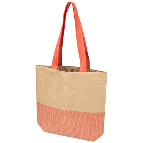 Rhythm straw paper tote bag 10L